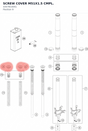 Diagram preview: SCREW COVER M51X1.5 CMPL. (43578140S1)
