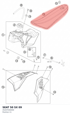 Diagram preview: SEAT 50 SX                  09 (45207040000)