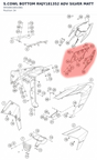 Diagram preview: S.COWL BOTTOM RHJY181352 ADV SILVER MATT (94508018010BG)