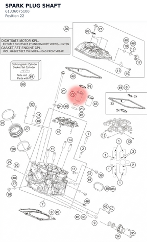 Diagram preview: SPARK PLUG SHAFT (61336075100)