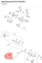 Diagram preview: Bolt-Flange-Kad ST-D DIA-06 L- (J025060221)