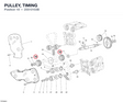 PULLEY, TIMING 25510103B diagram position