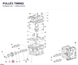 PULLEY, TIMING 25510191A diagram position