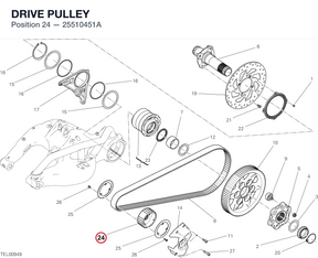 DRIVE PULLEY 25510451A diagram position