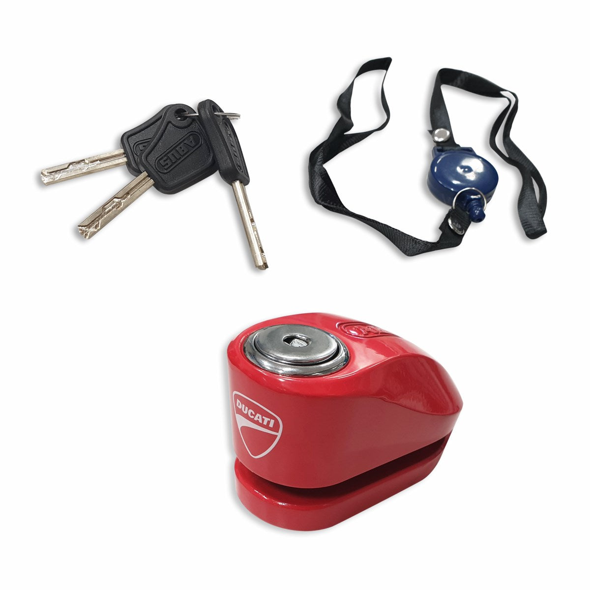 Push-down disc lock