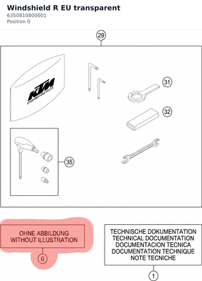 Diagram preview: Windshield R EU transparent (6350810800001)