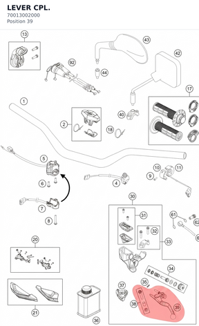 Diagram preview: LEVER CPL. (70013002000)