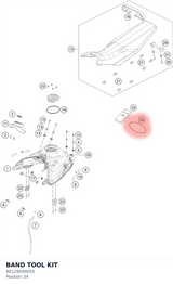 Diagram preview: BAND TOOL KIT (90129099055)