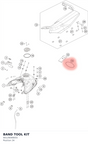 Diagram preview: BAND TOOL KIT (90129099055)