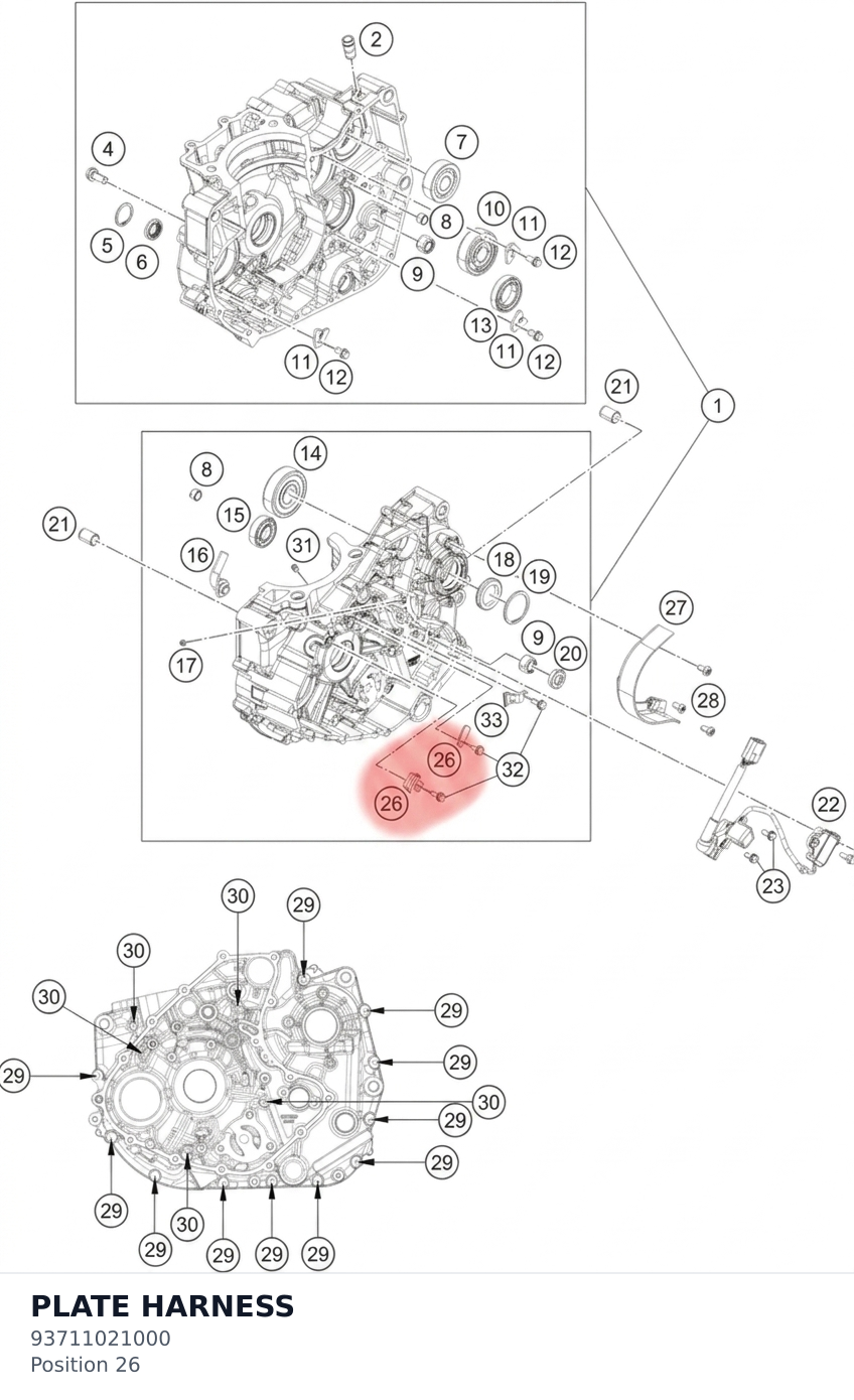 Diagram preview: PLATE HARNESS (93711021000)