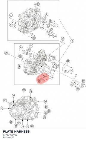 Diagram preview: PLATE HARNESS (93711021000)