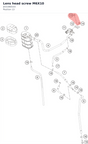 Diagram preview: Lens head screw M6X10 (J031060103)