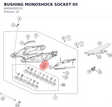 Diagram preview: BUSHING  MONOSHOCK  SOCKET 05 (60004030151)
