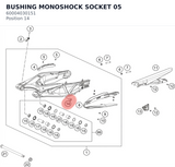 Diagram preview: BUSHING  MONOSHOCK  SOCKET 05 (60004030151)