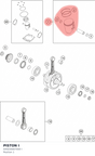 Diagram preview: PISTON I (A45030007000 I)