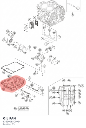 Diagram preview: OIL PAN (6353008500024)