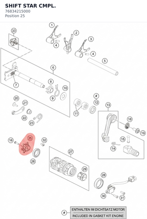 Diagram preview: SHIFT STAR CMPL. (76834215000)