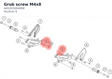 Diagram preview: Grub screw M4x8 (A65303004008)