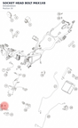 Diagram preview: SOCKET HEAD BOLT M6X1X8 (90508006004)