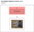 Diagram preview: AH SCREW DIN0912-M 6X12 12.9 (0912060121)