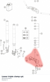 Diagram preview: Lower triple clamp cpl. (9010103210033)