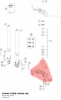 Diagram preview: Lower triple clamp cpl. (9010103210033)