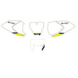 NUMBER PLATE STICKER WHITE