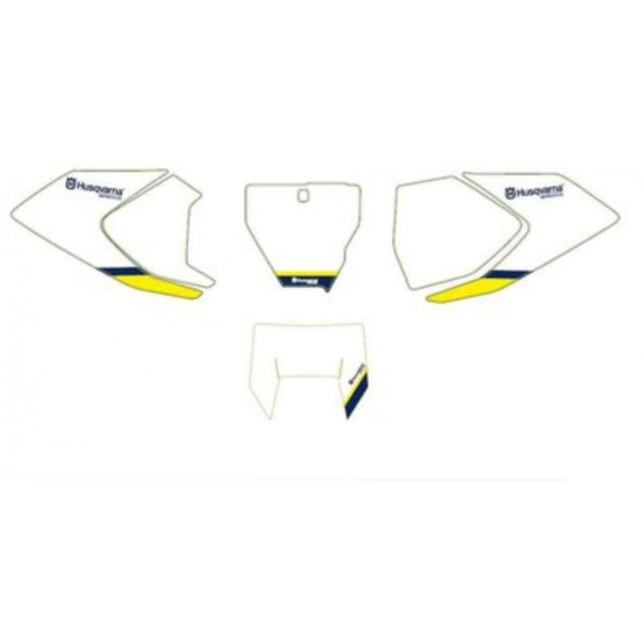 NUMBER PLATE STICKER WHITE