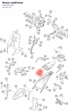 Diagram preview: Brace subframe (63503002030)