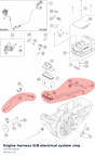 Diagram preview: Engine harness O/B electrical system cmp (70145070044)