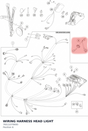 Diagram preview: WIRING HARNESS HEAD LIGHT (76511079000)
