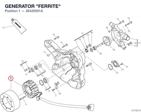 GENERATOR "FERRITE" 26420501A diagram position