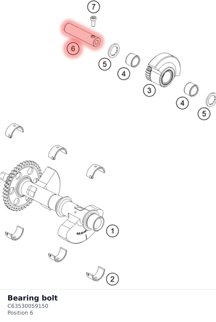 Diagram preview: Bearing bolt (C63530059150)