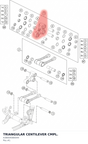Diagram preview: TRIANGULAR CENTILEVER CMPL. (A38004080044)
