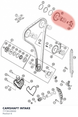 Diagram preview: CAMSHAFT INTAKE (77736109000)