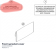 Diagram preview: Front sprocket cover (A44003996000)