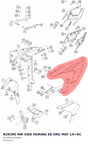 Diagram preview: R2R390 INR SIDE FAIRING EB ORG MAT LH+DC (94508041000EBF)