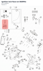 Diagram preview: Ignition lock Race-on 868MHz (60711066000)