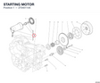 STARTING MOTOR 27040114A diagram position