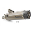 Muffler with cat. conv. Slip-on line