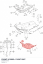 Diagram preview: FRONT SPOILER, FRONT PART (95808020010)