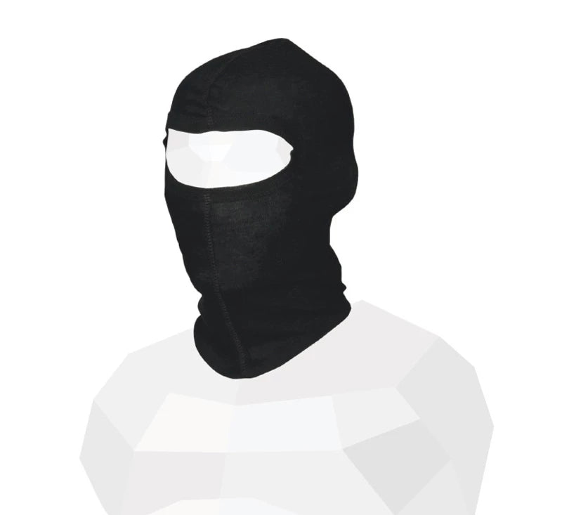 Balaklava Bomull Sort (one size) - 2-pakk
