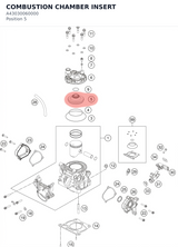 Diagram preview: COMBUSTION CHAMBER INSERT (A43030060000)