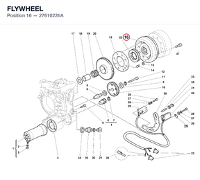 FLYWHEEL 27610231A diagram position
