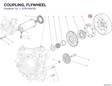 COUPLING, FLYWHEEL 27610541B diagram position