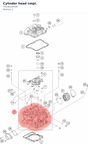 Diagram preview: Cylinder head cmpl. (79336120144)