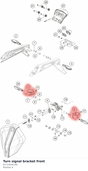 Diagram preview: Turn signal bracket front (61714035100)