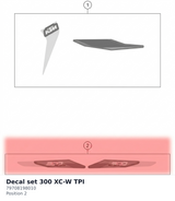 Diagram preview: Decal set 300 XC-W TPI (79708198010)