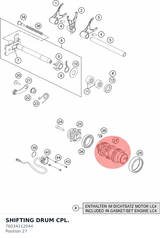 Diagram preview: SHIFTING DRUM CPL. (76034112044)