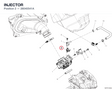 INJECTOR 28040541A diagram position